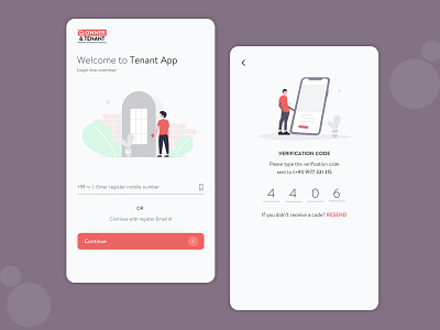 Tenant app screen