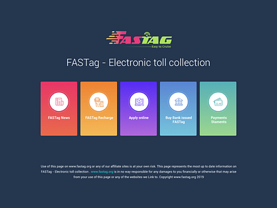 Design FASTag Recharge branding design logo ui