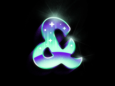 The Ampersand ✨ Font Sample ampersand badge celestial chrome design font font family futuristic galactic icon illustration illustrator logo outer space retro san diego space synthwave type typography