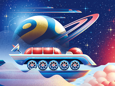 Captain's Log | Entry 4 & 5: "Into the Unknown" ✨ aerospace astronaut astronomy illustration illustrator jet propulsion laboratory lunar rover moon base moon landing moon rover nasa outer space retrofuturism rover san diego saturn science space travel spaceship spacex