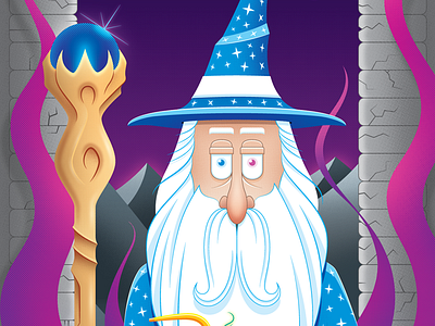 Merlin the Great (Skate Deck) illustration magic merlin occult san diego skateboard sorcerer wizard wizarding world