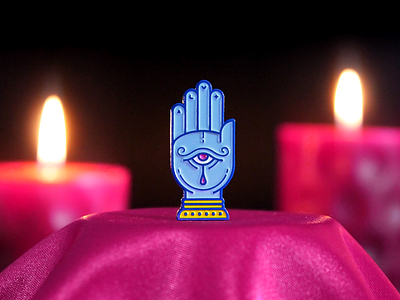 The Mystic Hand Soft Enamel Pin all seeing eye badge enamel pin enamel pins fortune teller gypsy lapel pin lapel pins magical mystical occult psychic