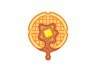 Waffle Icon butter design eggo food food icons foodie icon san diego stranger things syrup vector waffle