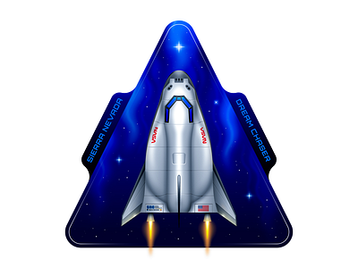 Dream Chaser aerospace astronaut blast off blue origin dream chaser nasa outer space san diego skeuomorphic spaceship spacex star trek