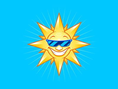 Smiling Sun adobe illustrator character design fun icon illustrated illustration san diego smile sun sunshine vector