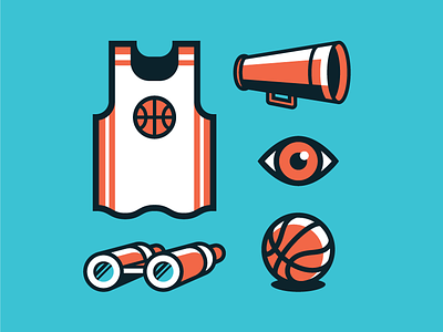 Scoreboard Icons basketball branding icon design icon set iconography icons illustration nba playoffs san diego sports vector