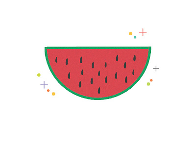 Watermelon flat icon icon texture