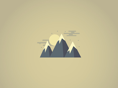 Mountains clouds moon mountains nature snow stars stoked sun the100dayproject
