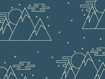 Day31 of #THE100DAYPROJECT 100daysofpatterns blue clouds moon mountian nature pattern snow the100dayproject