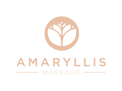 Amaryllis Massage logo flower massage pink