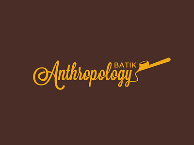 Anthropology Batik Logo anthropology batik logo branding cursive font graphic design logo wordmark
