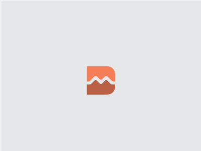 Device Mountain Logo abstract app icon branding designer d logo designer for hire freelance logo designer logo logo designer m logo mountain logo rounded simple