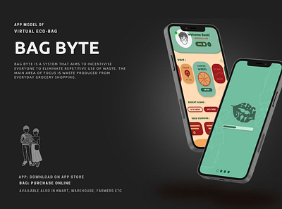 Bag Byte App branding graphic design logo ui