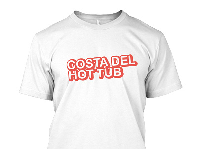 costa del hot tub t-shirt design