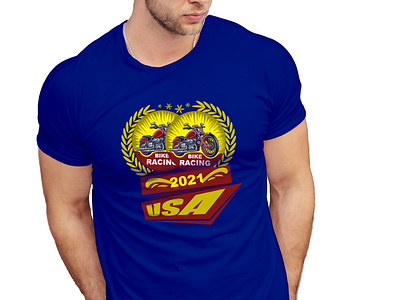 bike racing t-shirt design