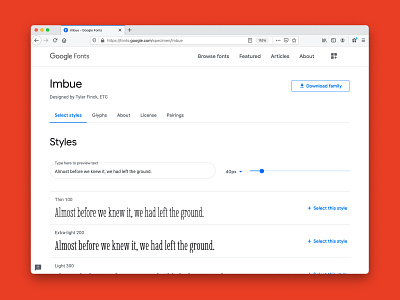 Imbue is now on Google Fonts font fonts free font google fonts open source type design typography