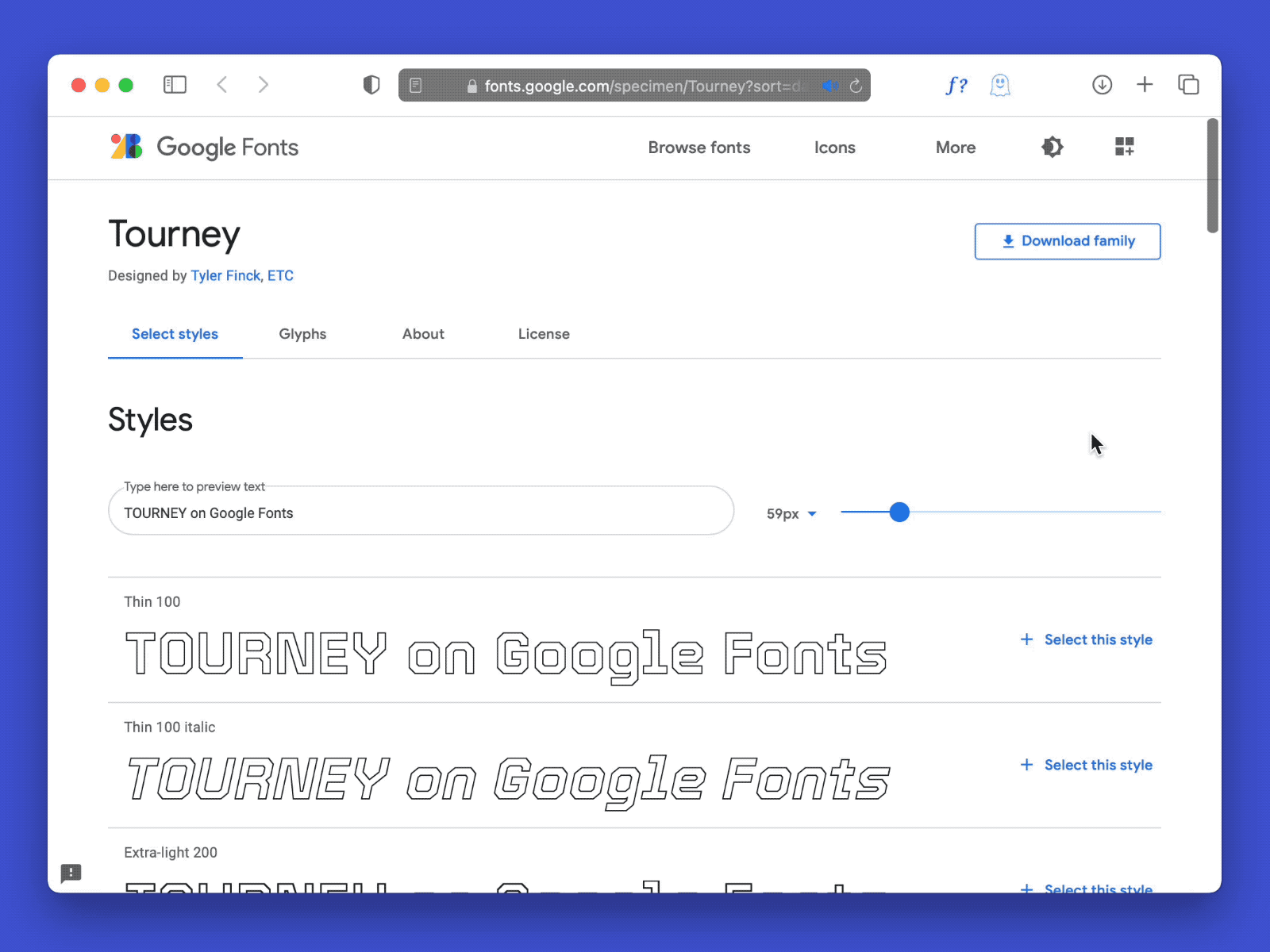 Tourney - Variable Type - Now on Google Fonts