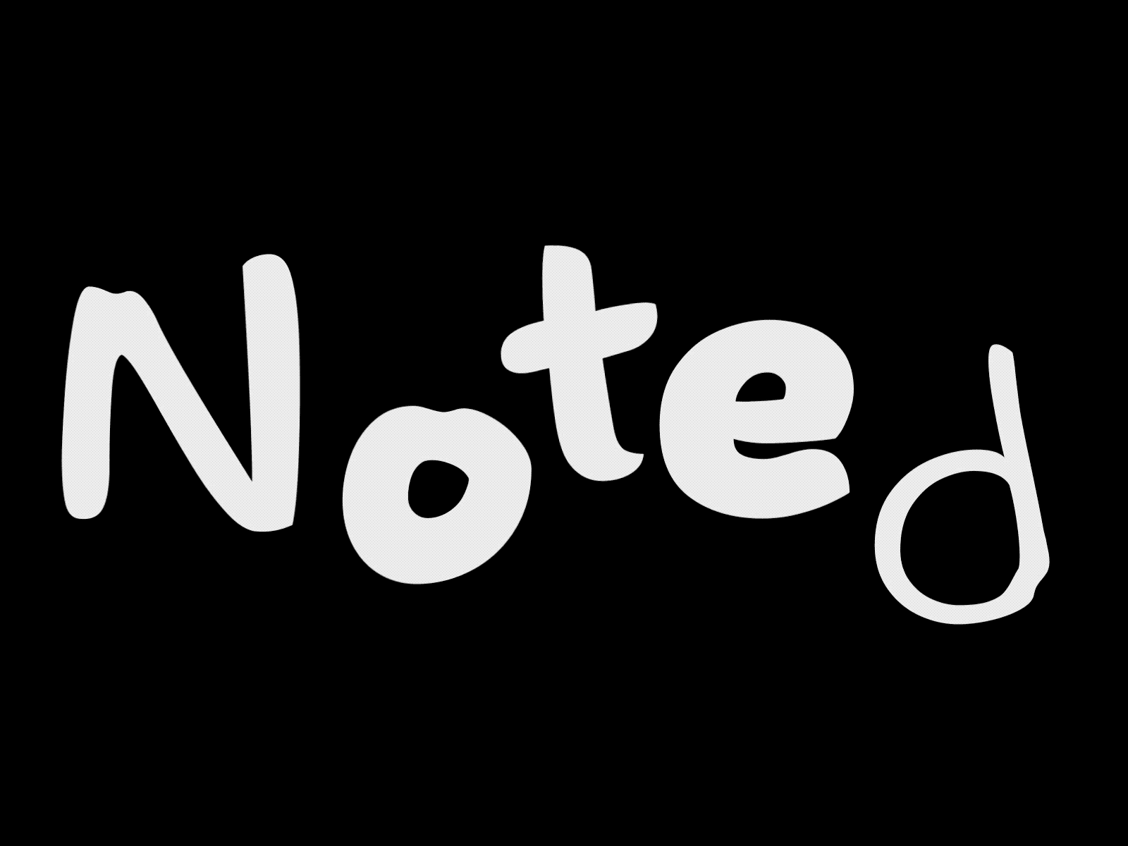 Noted - Casual Typeface animated comic sans font gif handwriting handwritten type design typeface