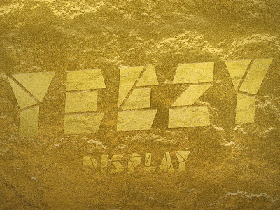 Yeezy Display - Unofficial Font for Kanye alternates display font kanye typography