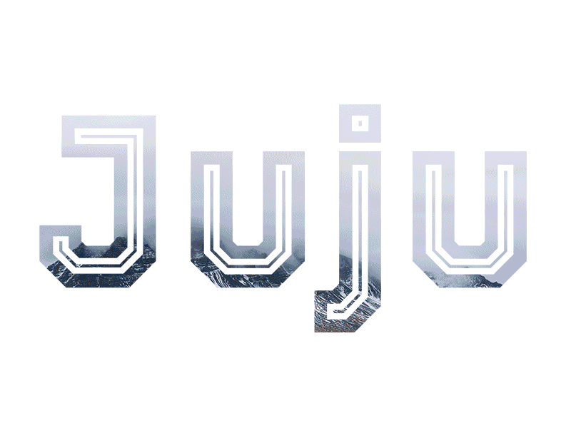 Juju animated font gif square text typography