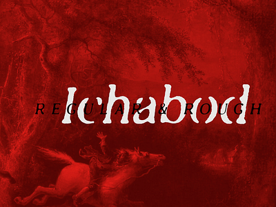 Ichabod - Antique Serif festive font halloween serif spooky textured typography