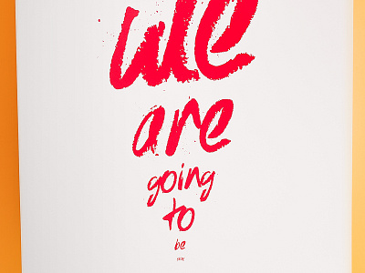 we are going to be okay lickety split poster print text typography