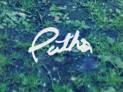 PATHS album cd cover paths typography