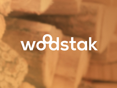 Woodstak branding logo typography wood