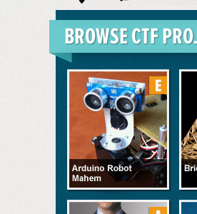 Educational Project Sharing Site blue robot