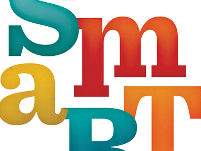 Smart color texture typography