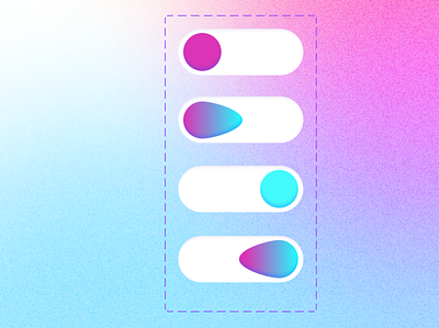 Liquid Toggle Component in Figma figma toggle ui ux