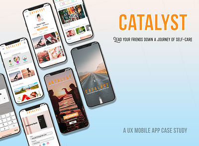 Catalyst Self Care App app concept figma ui ux website