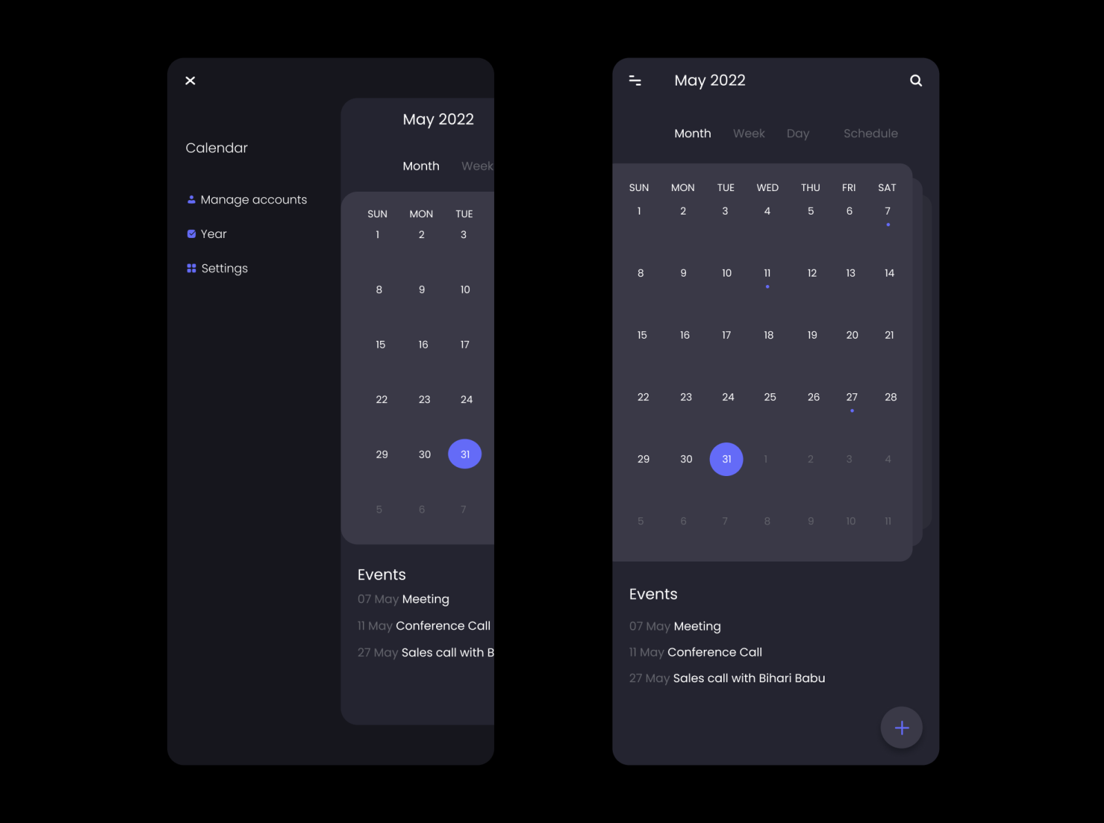 Calendar App by pradeep bhandari on Dribbble Calendar App by pradeep bhandari on Dribbble