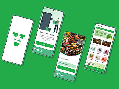 Vegga - The Veggies App. case study design ui