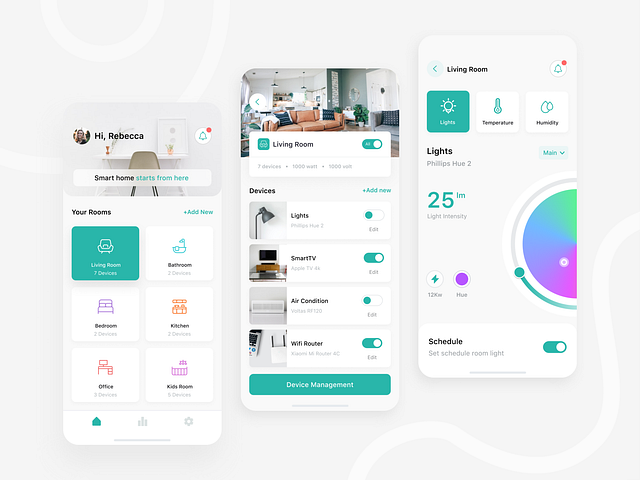 Smart Home Application by Atolye15 Design Team for Atolye15 on Dribbble