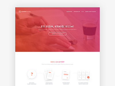 Content House UI design development ui ux web