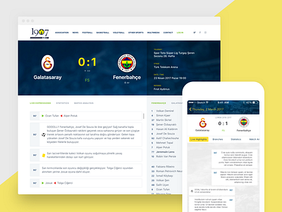 1907 Fenerbahce SK - Web, Mobile, Apple Watch Designs