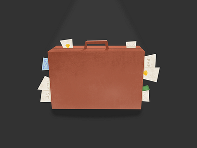 Suitcase: Full of development & design pieces.