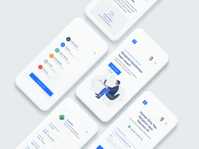 StartupMarket Responsive Design interface entrepreneur investor investment startup startupmarket design responsive