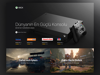 Xbox Landing Page