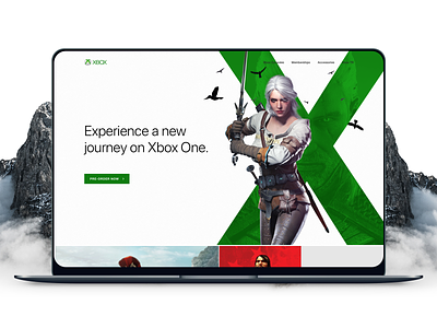 Xbox Marketing Campaign Web Site atolye15 clean console landing layout minimal typography ui ux web site design xbox
