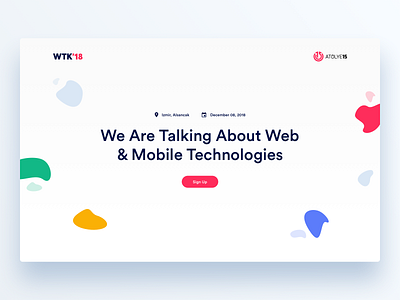 WTK18 Conference Landing Page