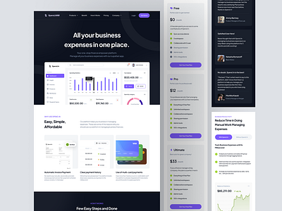 Business Expenses Landing Page