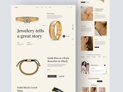 Jewelery Store Landing Page landing page