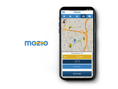 User Interface design for a transportation startup. Mozio app application design interaction startup transportation ui user interface