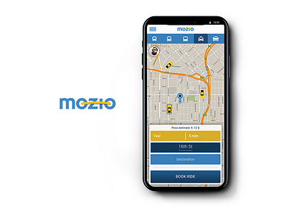 User Interface design for a transportation startup. Mozio