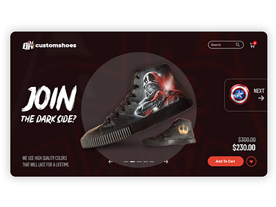 Custom shoes showcase #011 design kicks product shoe showcase snickers ui user interface ux web webdesign