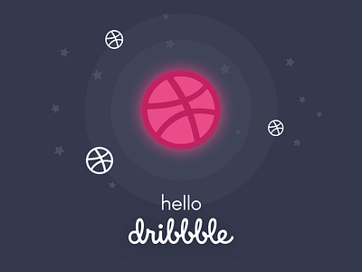 Hello Dribble! design dribbble hello