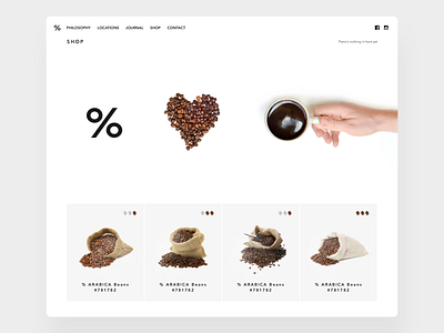 %ARABICA Website Redesign clean interface design landing page ui ux webdeisgn