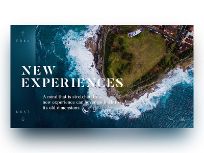 New Experiences aerial blur dark experiences headline light nature navigation new photography shadows typography